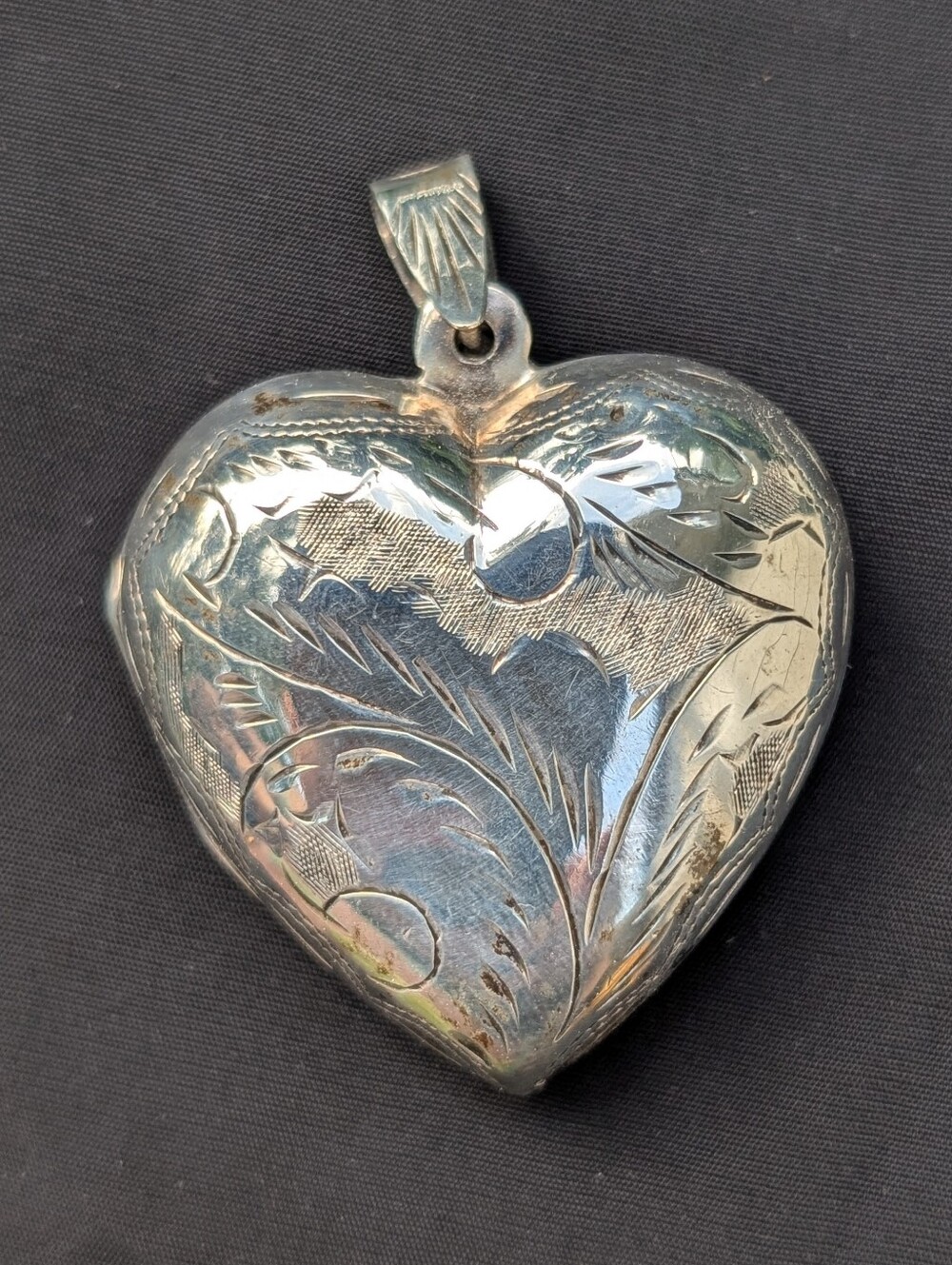 Vintage Sterling Silver Heart Locket